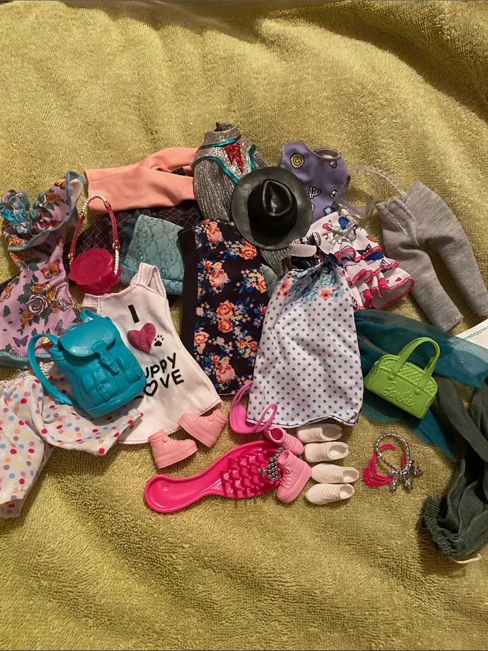 *Primarily* Barbie clothes and accessories